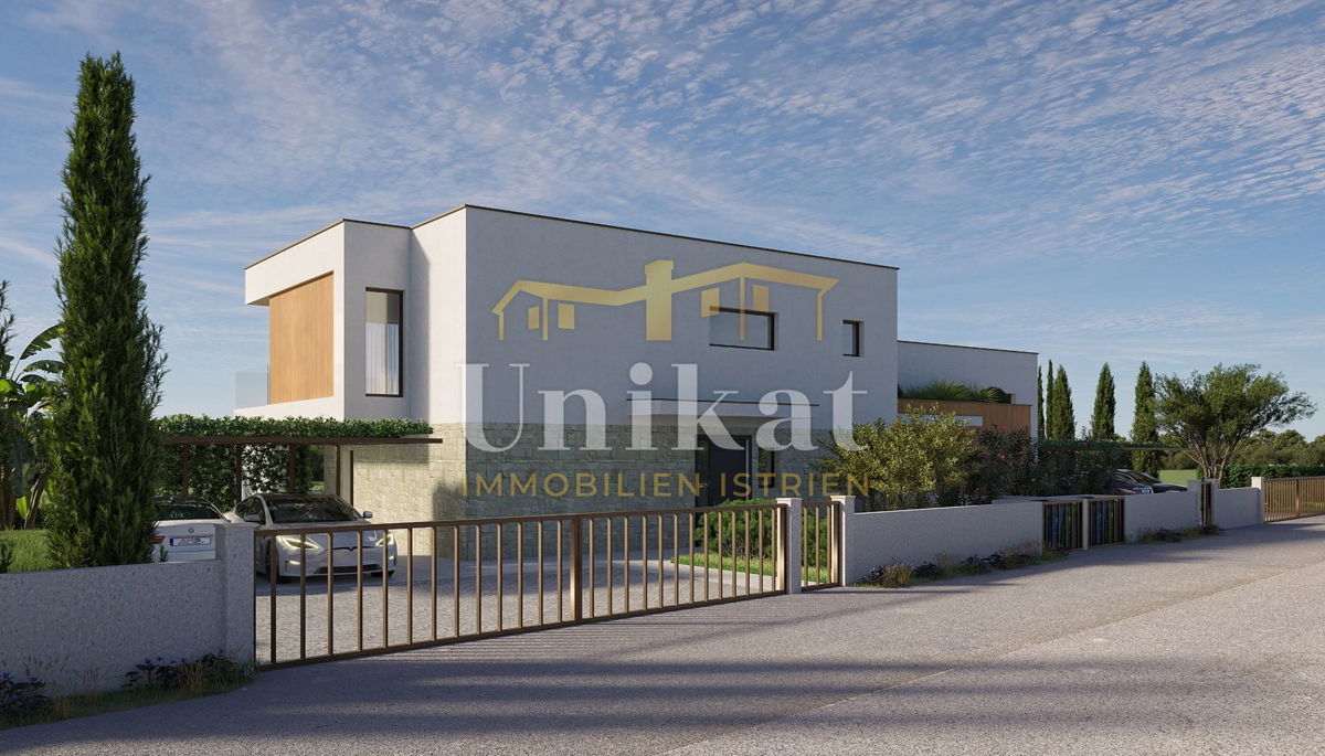 Novogradnja: dvojna hiša s bazenom